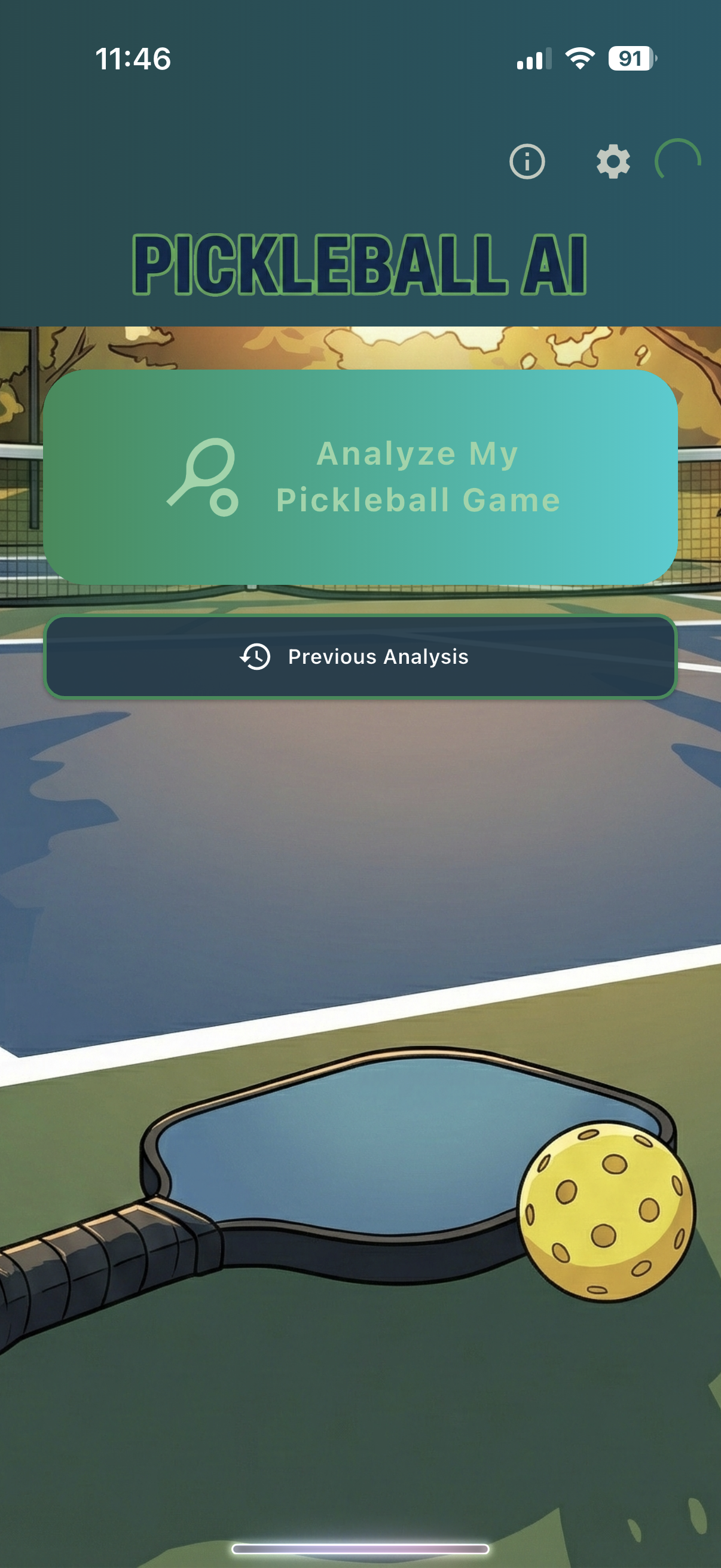 Pickleball AI Pro App Interface